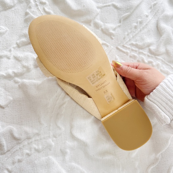 Stuart Weitzman Raffia Playa Sandal Size 9.5 New